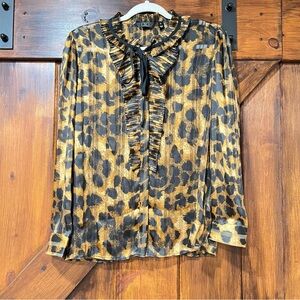 New G by Giuliana animal print blouse